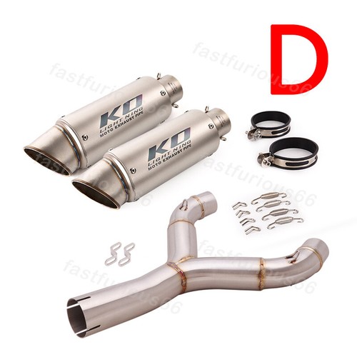 51mm Muffler For Aprilia Shiver 750 08-2017 Exhaust Tips Mid Link Pipe DB Killer - Picture 8 of 14
