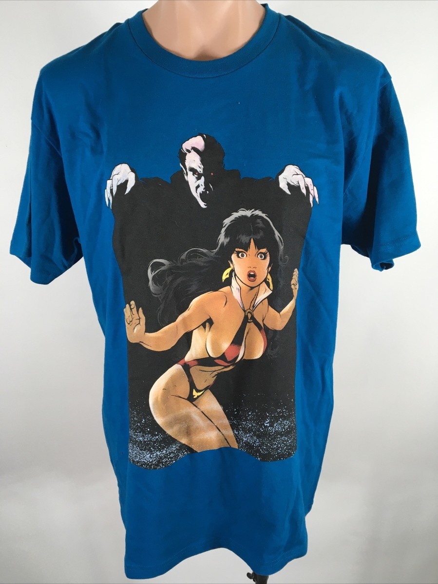 supreme ヴァンピレラTシャツ  XL Supreme Vampirella Tee Deep Blue Men's XL T Shirt - SS17