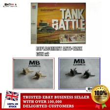 Mb Games Tank Battle Board Game - Spare Anti Tank Gun X2 - Spares Vintage Game Mb Games Tank Battle Board Game - Spare Anti Tank Gun X2 - Spares Vintage Game