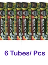 6 Tube BLACK SEED Toothpaste 5 in 1 Essential 100% Fluoride Free & Vegetable Bas