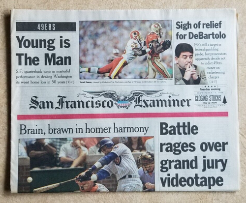 49ERS: Young is the Man San Franciscio Examiner 9. 13. 98. - Bild 2 von 7