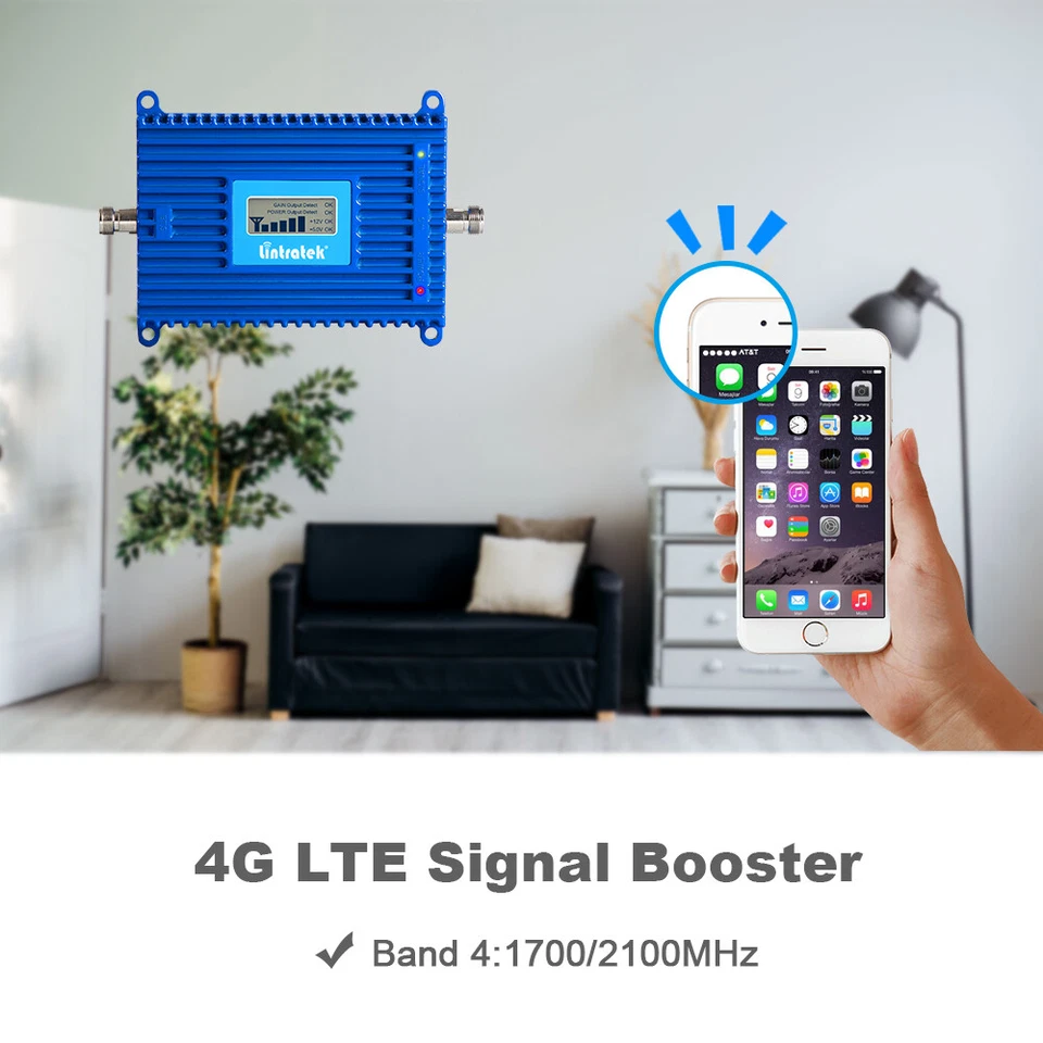 1700/2100MHz Cell Phone Signal Booster 4G LTE Band66/4 Repeater Amplifier Data - Image 4 of 4
