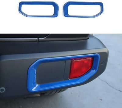 Blue Rear Fog Light Lamp Cover Frame Trim for Jeep Wrangler JL 2018+ Exterior