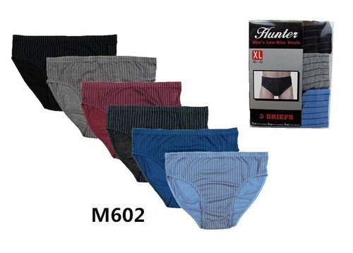 Paquete de 6 calzoncillos de bikini Hunter/Swan/Knocker para hombre a rayas lisas ropa interior S M L XL - Imagen 4 de 22