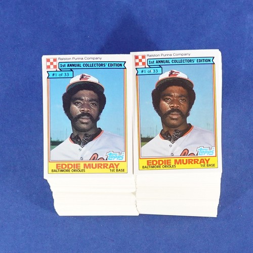 1984 TOPPS RALSTON PURINA #1 EDDIE MURRAY HOF LOT OF 250 MINT B357264 ...