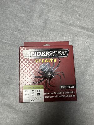 SPIDERWIRE STEALTH  Moss Green Braided Fishing Line -15 LB 125 YD