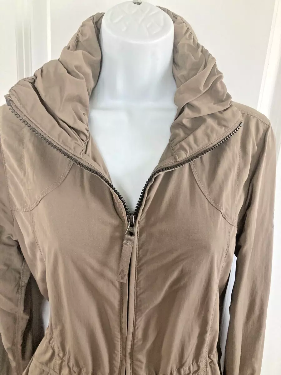 Eddie Bauer Travex Tan Beige Windbreaker Jacket Women s XS Hiking Outdoor
