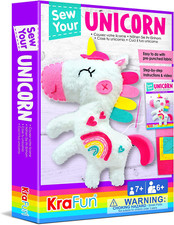 Beginner My First Unicorn Sewing Kit for Kids Art  Craft, Doll Plushie Animal,