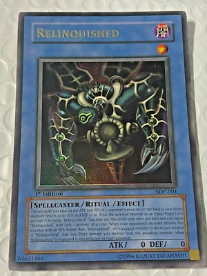 YuGiOh! Relinquished SDP-001 Ultra Rare Starter Deck Pegasus 1st