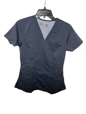Greys Anatomy By Barco Spandex Stretch Medical Scrub Top xs Women s Dark color