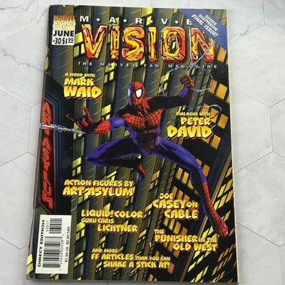 Marvel Vision FINAL ISSUE! 1990s Marvel Comics Fan Magazine Spider-Man