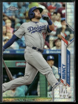 2020 Topps Chrome #13 Max Muncy Prism Refractor Los Angeles Dodgers