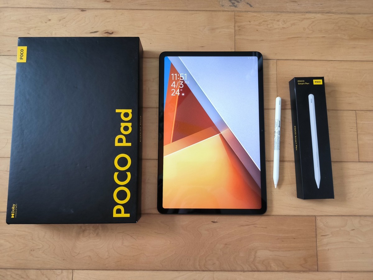 Poco Pad Grey 12.1 inch 8gb Ram 256 Gb Rom Android Tablet Bundled 