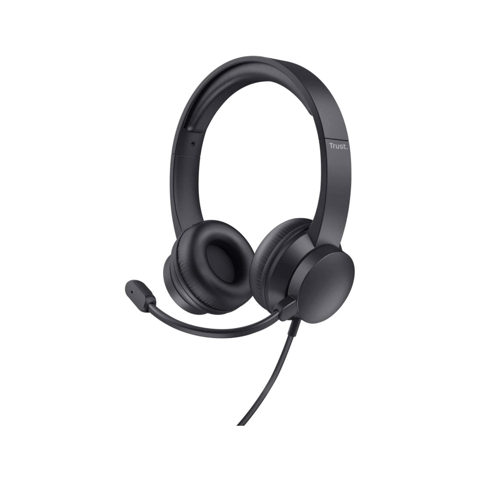Trust Black Ayda Usb Pc Wired On-Ear Stereo Headset - Image 3