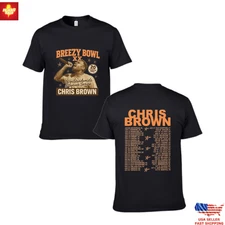 Trending Chris Brown Concert Merch Tee with 2025 Tour Date & City