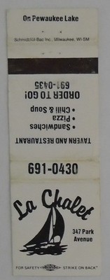 La Chalet Tavern & Restaurant Matchcover