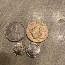 1981, 1985 Mexico  Peso, 2006, 1979 10 Centavos- 4 Coins