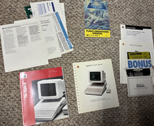 1984 Apple IIc Computer Owner's Manual Guide Paperwork Vintage Software lot