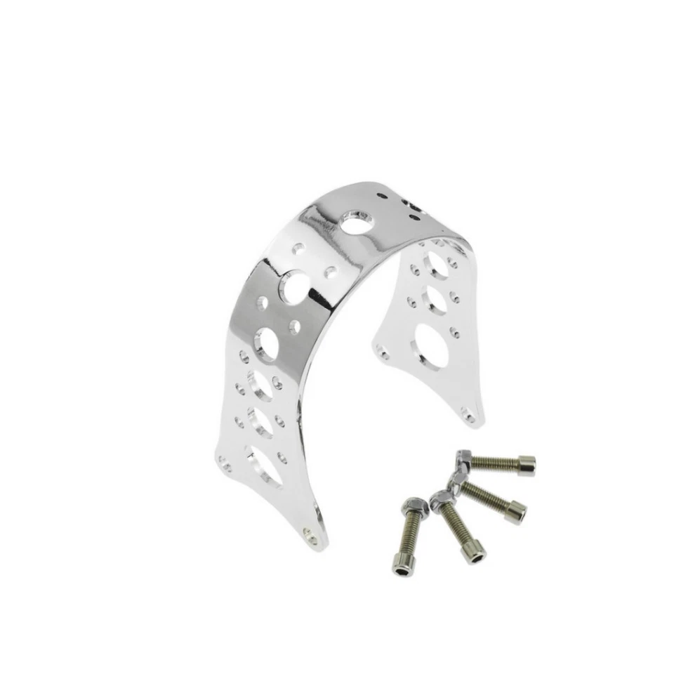 Iron Front Fork Fender Brace Tracker Narrow Fit For Harley Sportster Dyna Chrome Foto 2 de 4