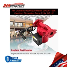 For Grundfos 95906630 Model UPS26-150F, Cast Iron Circulation Pump 115V 1/3 HP