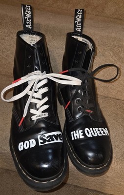 Dr Martens X Sex Pistols 60 Years God Save the Queen Anarchy Black