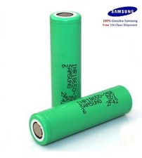 2x Genuine Flat Top Rechargeable Battery For Vaping Mods Green