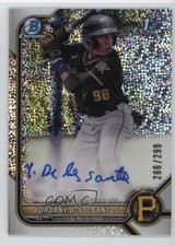 2022 Bowman Chrome Prospect Speckle Refractor 286/299 Yordany De Los Santos Auto