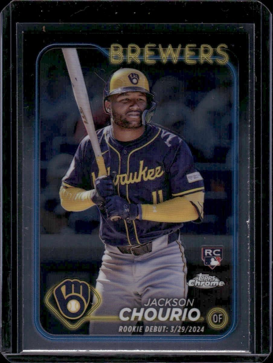 2024 Topps Chrome Update #USC30 Jackson Chourio Rookie Milwaukee Brewers