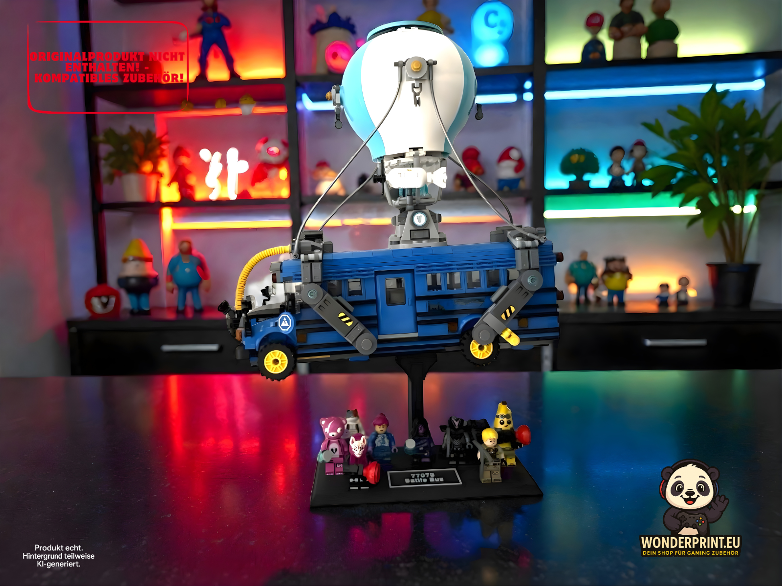 Halterung Halter Display Zubehör passend für LEGO® Fortnite Schlachtenbus 77073