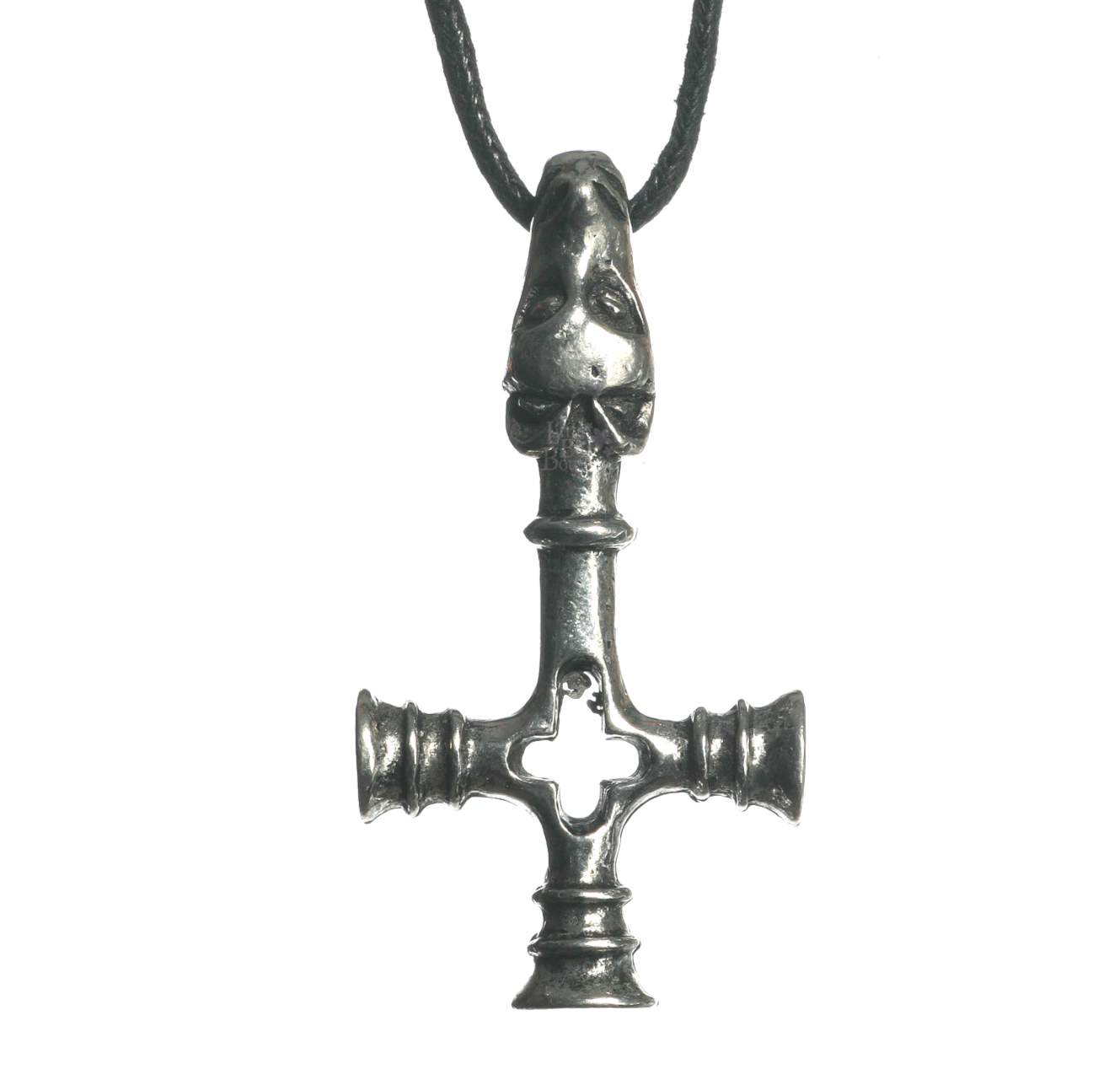 Asgard Viking Fossi Dragon Hammer Pendant Pewter Necklace Thor Cross