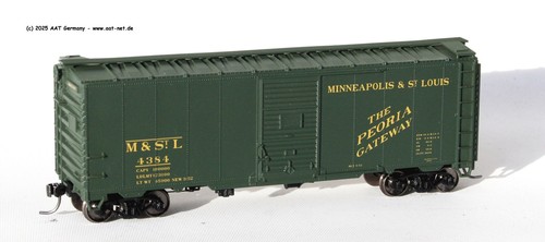 Accurail H0 35609 - 40´ Boxcar Minneapolis & St. L. #4384 (assembled); NEU & OVP | Zustand: Neu