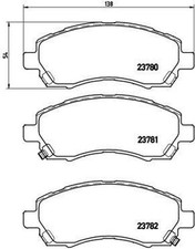 BREMBO Prime P 78 009 Bremsbeläge Vorne für SUBARU IMPREZA Station Wagon (GG)