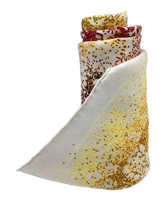 Foulard en soie HERMES Carre 90 INDIAN DUST blanc cassé 100% soie occasion - Photo 1/4