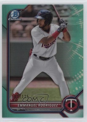 2022 Bowman Chrome Prospects Aqua Refractor 103/125 Emmanuel Rodriguez 1n41