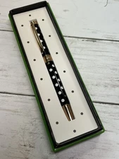 KATE SPADE New York "Polka Dot" Black Ink Ballpoint Pen w/Gift Box NEW