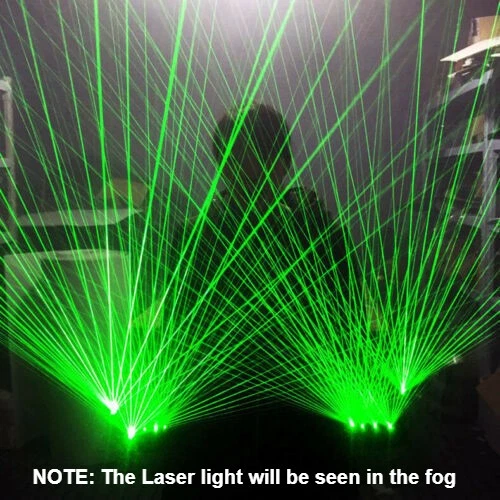 LED Laser Glasses Gloves Rechargeable RGB Party Raves Laser Beam Bar Stage Show - Image 4 of 4