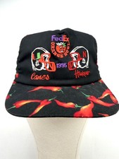 Vintage 90s Nebraska Husker Vs Miami Hurricanes FedEx Orange Bowl Snapback Hat