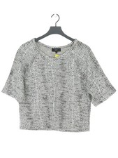 Next Women's Top UK 10 Silver Cotton
