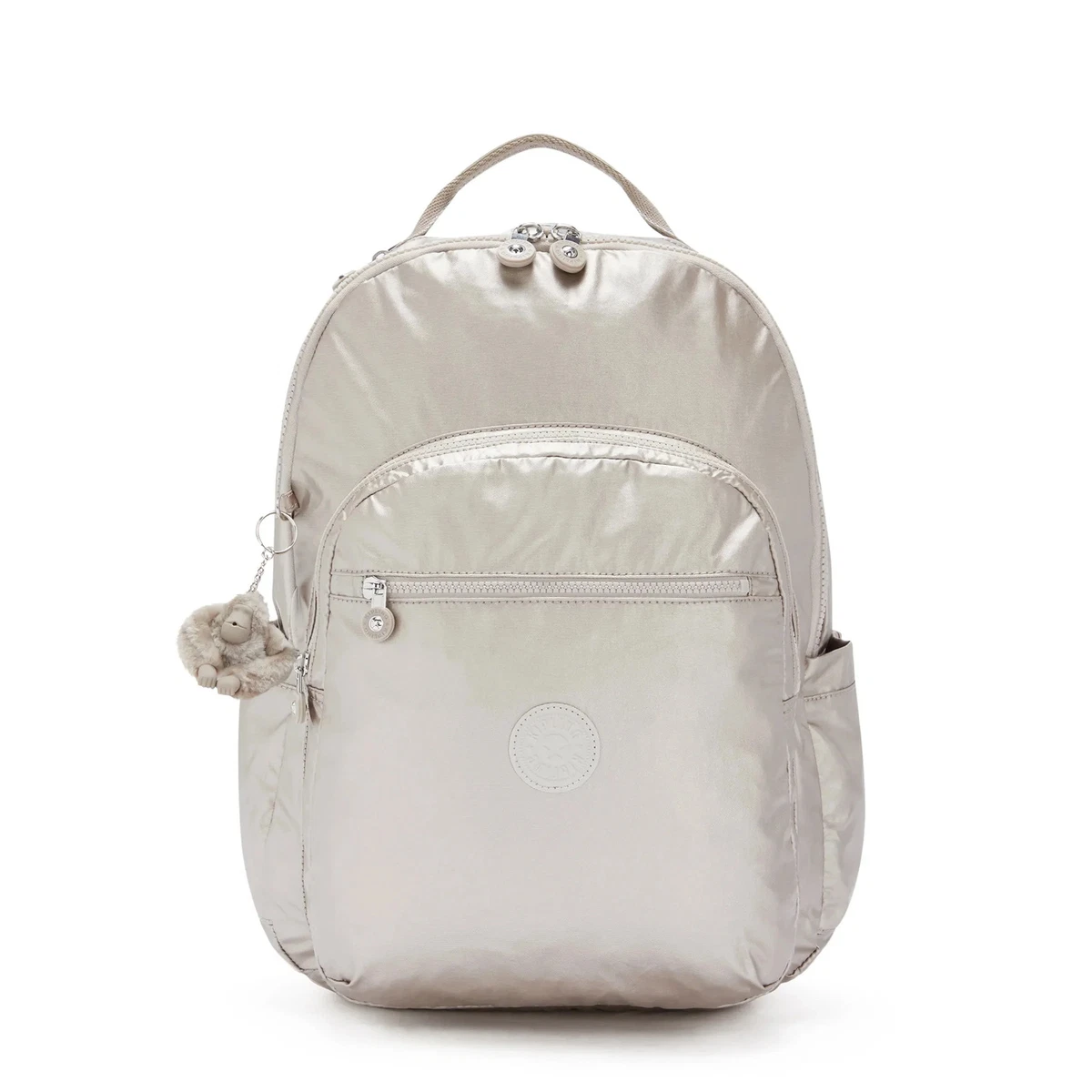 Kipling harper 17” large back pack , brand new 17x13x8 Kipling Seoul Extra Large Metallic Berry 17 Laptop Backpack  main image 2
