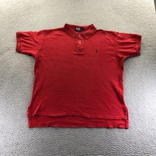 Vintage Polo Ralph Lauren Shirt Mens Large Red Classic Preppy 90s Made In USA