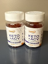 Turbo Ripped Keto ACV Gummies, Weight Loss Support 500mg 2 Pk 30 Each