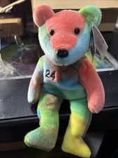 KEN GRIFFEY JR 24 MLB Rare Bamm Beanos Beanie Baby Plush Bear Seattle Mariners