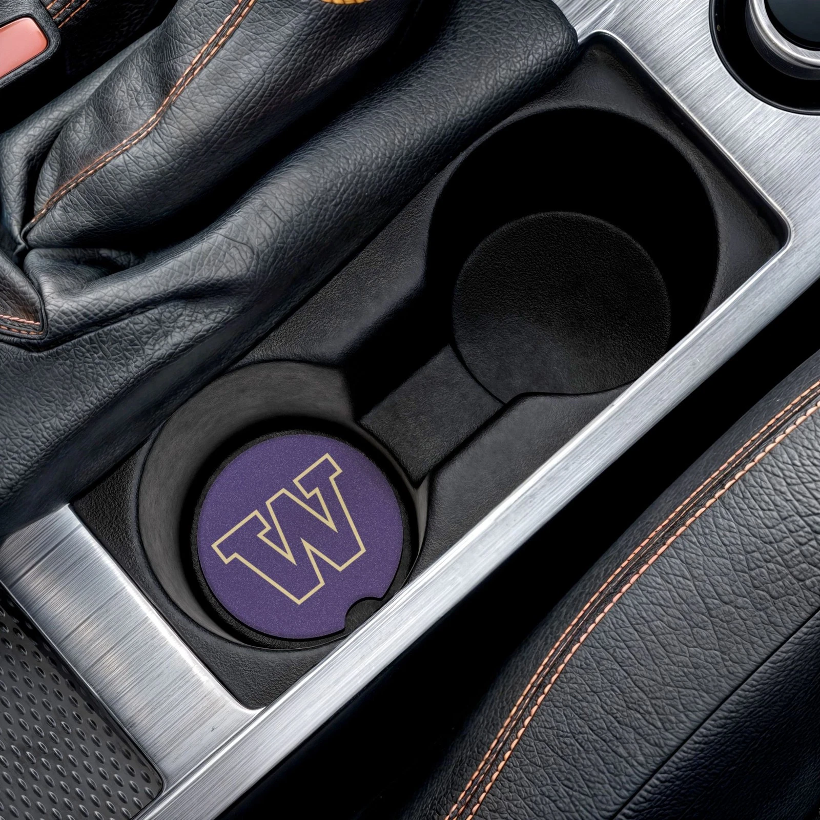 Washington Huskies Car Coaster – NCAA College Football Cup Holder Insert