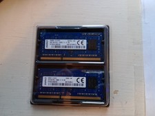 Kingston set, DDR3 laptop memory two sticks, 4gb per stick, 12800s