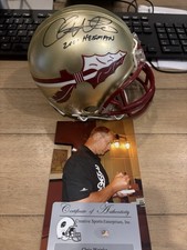 Chris Weinke Auto Signed Florida St Heisman 2000 Mini Helmet W COA