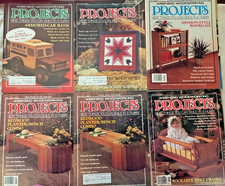 Weekend Woodworking Projects Magazine Lot Of 12 Issues From 1989 - 1990 .