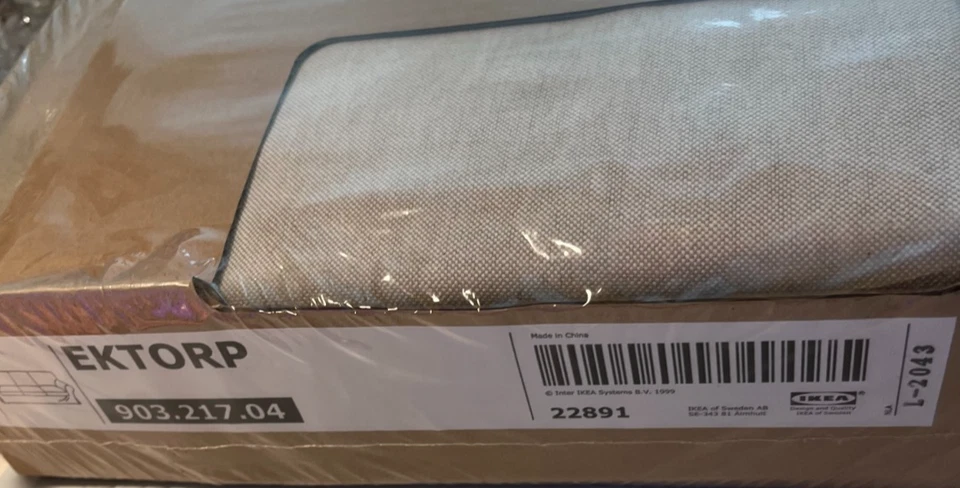 Ikea EKTORP 3-Seat Sofa (NOT Loveseat) COVER Lofallet Beige - Complete Set - NEW - Image 2 of 3