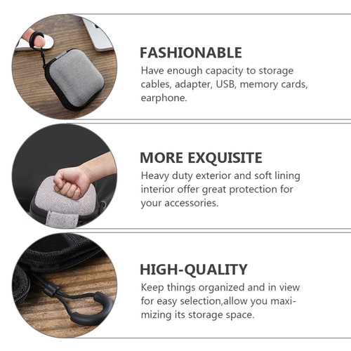 Data Storage Bag Travel Charging Cable Organiser Wire Cord Organizer - Afbeelding 11 van 12