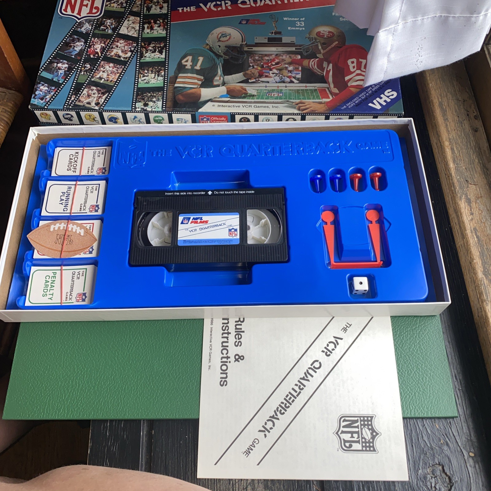 Vintage NFL VCR Quarterback Game VHS Board Game Complete Interactive ...