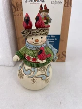 Enesco Jim Shore -  Mini Snowman with Nest on Head #6012957